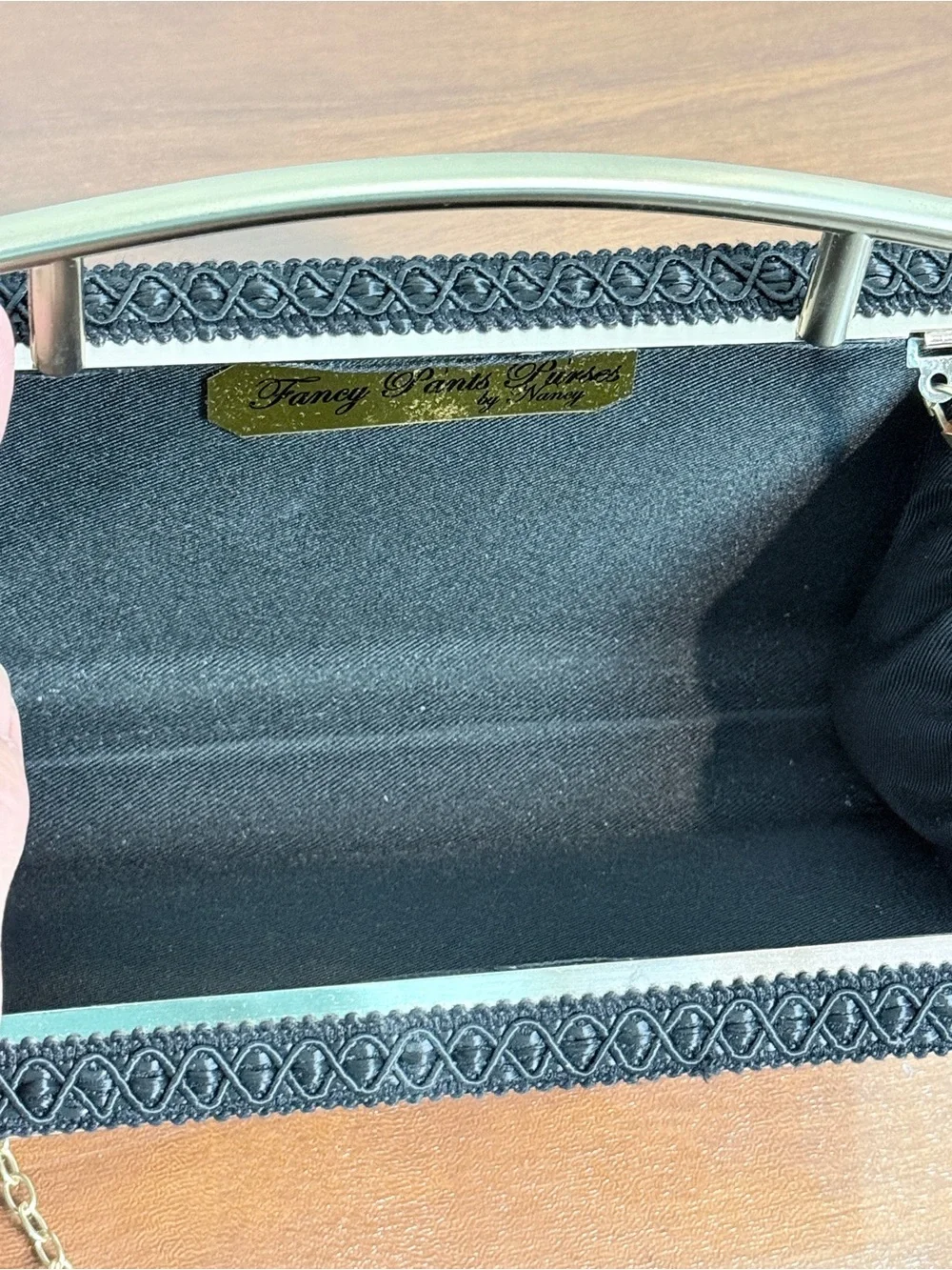 Handmade Artisan Metallic Clutch Handbag Nancy Davis Boutique - Picture 7 of 11
